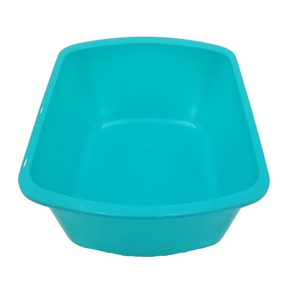 Medegen Wash Basin, Plastic, 7 Quart, Rectangle - Turquoise - 1 Count - Picture 3 of 4